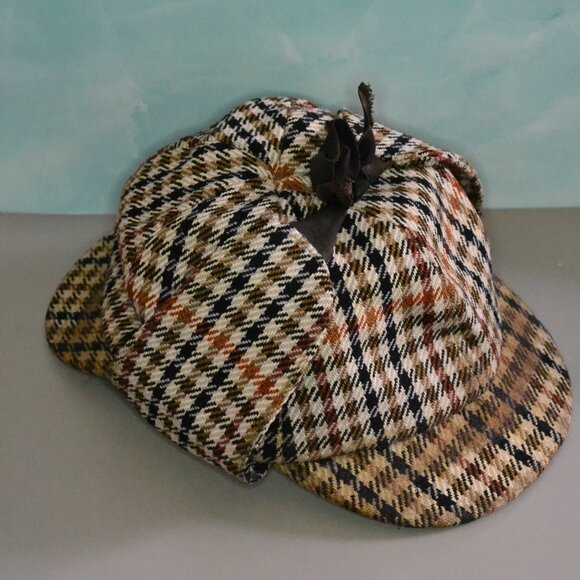 Trimingham's Bermuda Deer Stalker Hat Sherlock Holmes New Wool Scotland - Picture 4 of 9